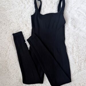 Ribbed Black Women's Jumpsuit